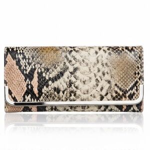 Depeche Mode New York NWOT Vintage 90s Snakeskin Pattern Clutch Wallet